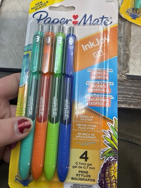Condition photo showing New/Like New for Paper Mate InkJoy Gel Pens Tropical Vacation Colors Medium (0.7mm) Point Retractable 4 Count