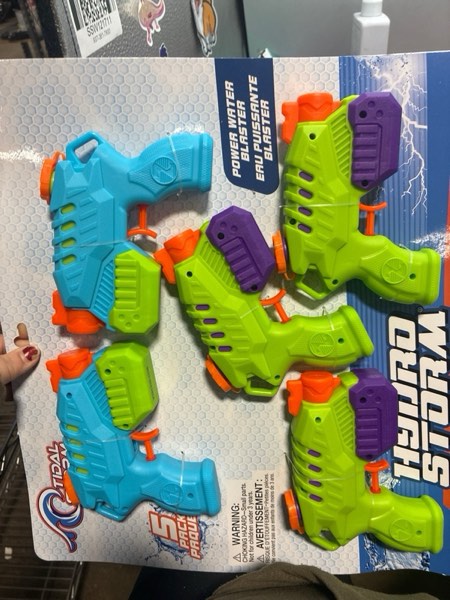 Condition photo showing New/Like New for Tidal Storm Hydro Storm - 5pk: Plastic Water Blasters for Kids Age 6+