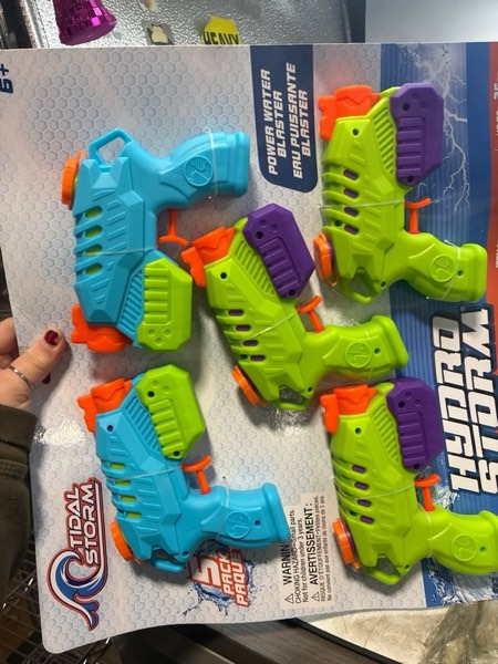Condition photo showing New/Like New for Tidal Storm Hydro Storm - 5pk: Plastic Water Blasters for Kids Age 6+