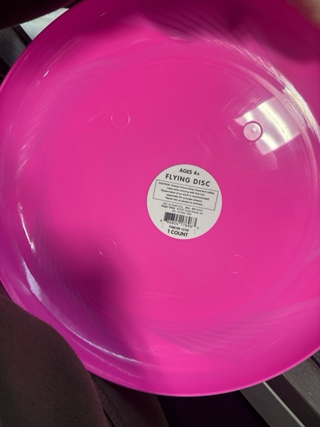 Condition photo showing New/Like New for Flying Disc Flying Disc - 1pc Neon Pink - Sun Squad™: Polypropylene Material