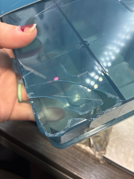 Condition photo showing As Is for Cook With Color Snack Box with Adjustable Dividers Blue