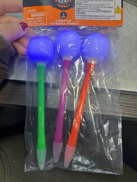 Condition photo showing New/Like New for 3ct Light Up Eyeball Pens Party Favors - Hyde and EEK! Boutique™