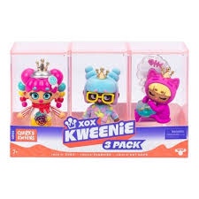 XOX Kweenie 3-Pack Quirky Collectible Dolls β Surprise Fashion Figures with Accessories for Kids Ages 4+