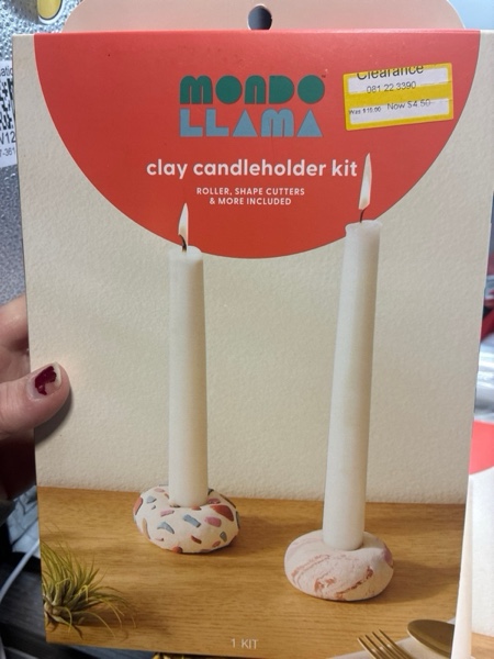 Condition photo showing New/Like New for Clay Candleholder Craft Kit - Mondo Llama™