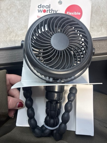 Condition photo showing New/Like New for Flexible Flexible Tripod Fan Black - Dealworthy™