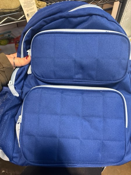 Condition photo showing New/Like New for Boys' 16" Two Pocket Quilted Backpack - Cat & Jack™ Blue