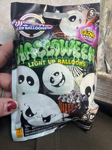 Condition photo showing New/Like New for iLLoom Balloon 5ct Latex Ghost White