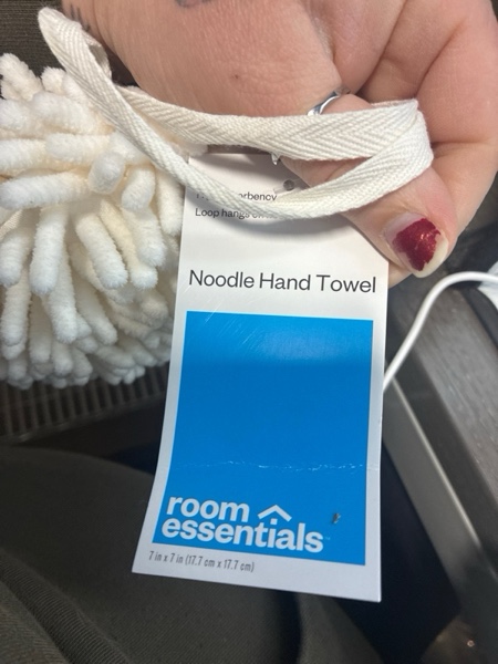 Condition photo showing New/Like New for Noodle Round Hand Towel Ivory - Room Essentials™