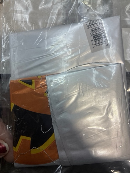 Condition photo showing New/Like New for SATIN TRICK OR TREAT GHOST SHAPE