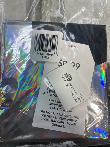 Condition photo showing New/Like New for 46 inch IRIDESCENT BARE BONES SKELETON