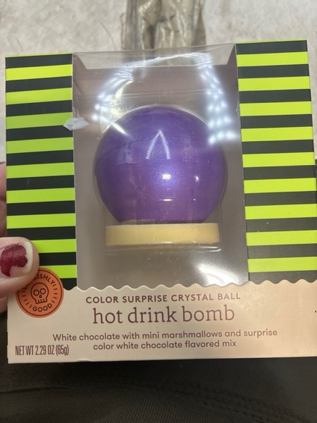 Condition photo showing New/Like New for Halloween White Crystal Ball Hot Chocolate Bomb - 2.5oz - Favorite Day™