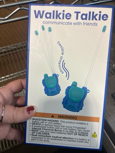 Condition photo showing New/Like New for Vivitar Mini Walkie Talkie - Blue