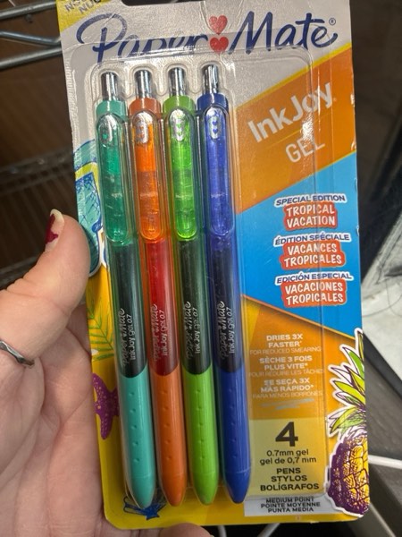 Condition photo showing New/Like New for Paper Mate InkJoy Gel Pens  Medium Point  0.7 mm  Tropical Vacation  4 Count