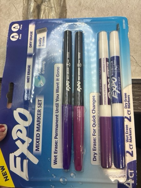 Condition photo showing New/Like New for Expo 4ct Asst Dry Erase Marker Purple