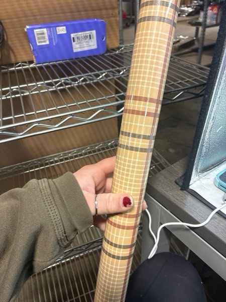 Condition photo showing New/Like New for Plaid Gift Wrap Brown - Hearth & Hand™ with Magnolia