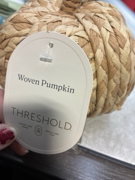 Condition photo showing New/Like New for Medium Two Tone Woven Pumpkin Natural - Threshold™