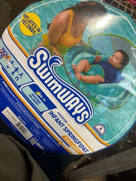 Condition photo showing New/Like New for Swimways Infant Baby Spring Float - Green: Water Floats & Inflatables for Ages 3 Months+