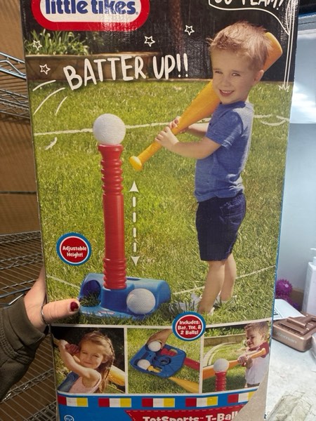 Condition photo showing New/Like New for Little Tikes Toy Sports T-Ball Set - Red