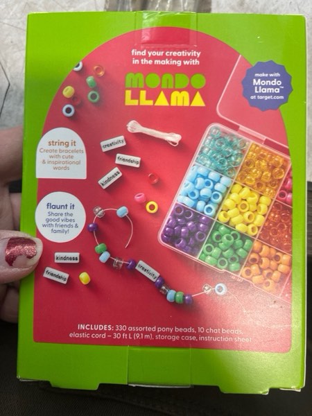 Condition photo showing New/Like New for Classroom Craft One Word Bracelet Making Kit, Teacher Supplies - Mondo Llama™
