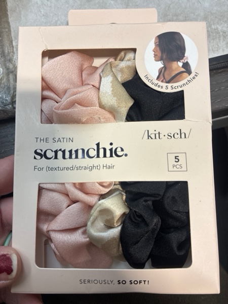 Condition photo showing New/Like New for Kitsch Assorted Satin Sleep Hair Scrunchies - 5ct