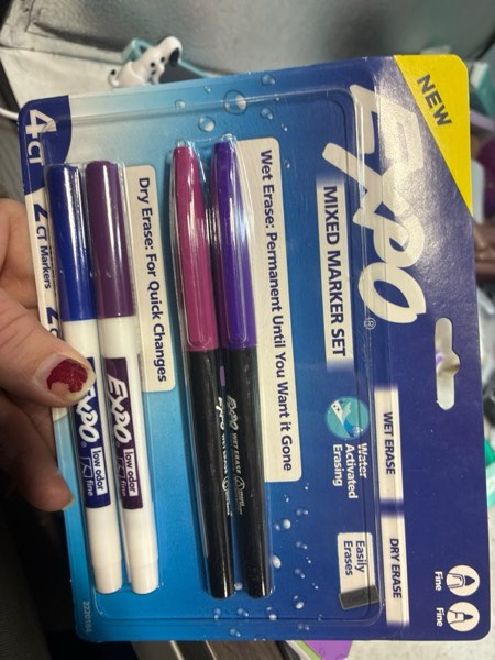 Condition photo showing New/Like New for Expo 4ct Asst Dry Erase Marker Purple