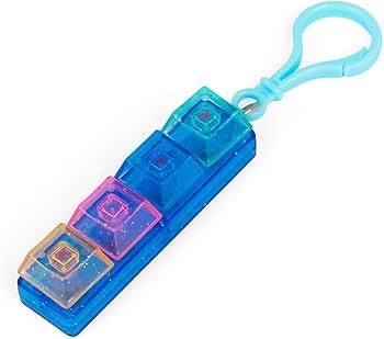 GLITTER CLICKER KEYCHAIN - Ultimate Fidget Toy