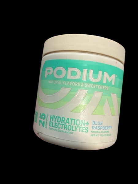 Podium Nutrition Sugar Free Hydration + Electrolytes Powder - Blue Raspberry - 25 Servings