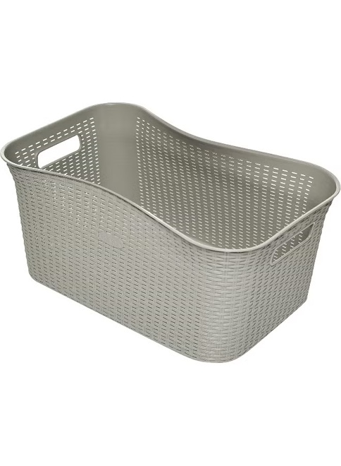 Cedarattan Laundry Basket, Grey