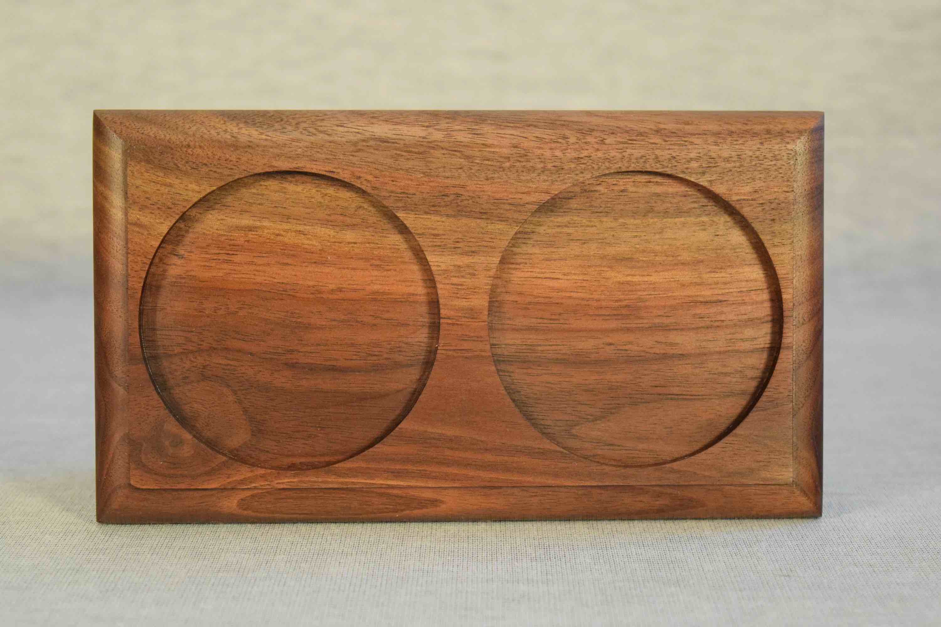 Salt and Pepper Mill Tray,Acacia Wood Tray,Pepper Mill Holder