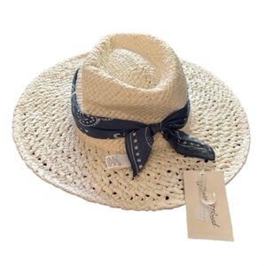 Women Men Summer Western Cowboy Hat Shapeable Straw Hat