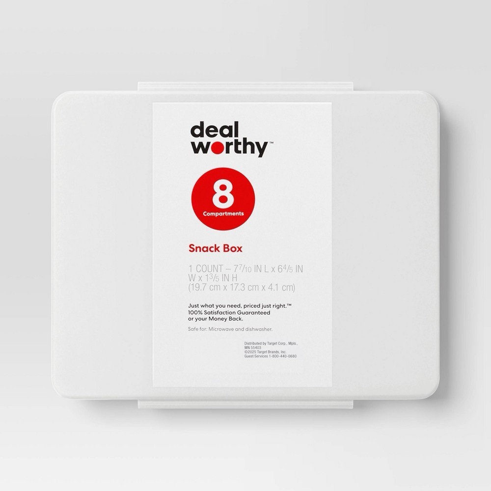 Dealworthy Snack Box with 8 compartments