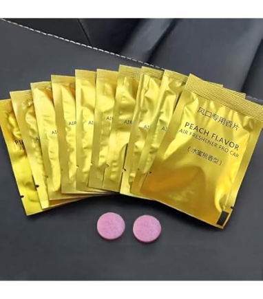 SOKPEWWM 10 pcs Car Air Vent Clip Freshener,Peach Air-Outlet Fragrance Packet,Automotive Vent Clip R