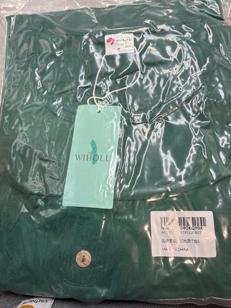 WIHOLL Long Sleeve Shirts for Women Mock Neck Tops Pleated Front Blouses Dressy Casual Fall Clothes 2025 Fashion