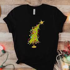Womens Christmas Shirts Women'S Merry And Bright Christmas Tree Tees Tops (722-Tree-Black, M)
