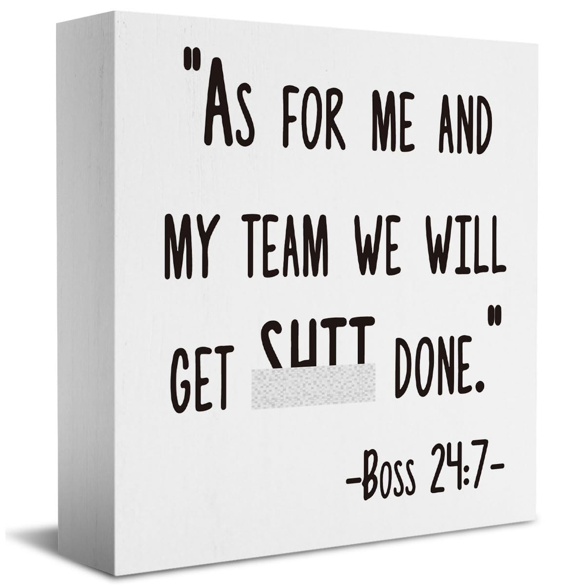 Boss Day Gifts, Funny Boss Gifts for Women Men, As for Me and My Team We Will Get Sign