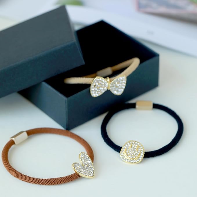 FAERIE 12 Pieces Hair Ties for Women (Multiple Colors)