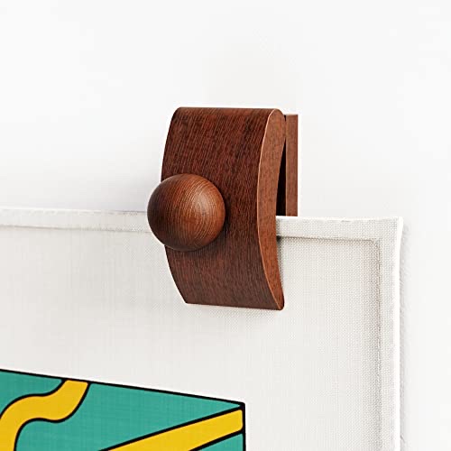 quilt hanger, tapestry hangers for walls, metal clips for hanging, wall clips for display, 4 pack(bronze)