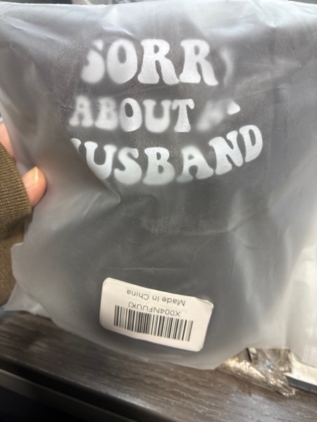 Sorry About My Husband Funny Marriage Married Couple Womens Novelty Merch