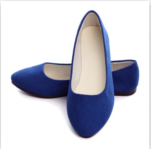 dear time women flat shoes casual comfortable slip on pointed toe ballet flats navy blue us 7
