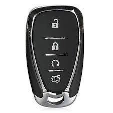 WORCAS Key Fob Cover, Soft TPU Key Fob Case Full Protector Fit Keyless Compatible with Chevrolet Malibu Equinox Traverse Camaro Cruze Blazer Spark Sonic Impala Trax Bolt(Black)