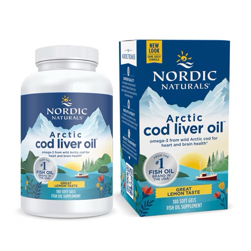 Nordic Naturals, Arctic Cod Liver Oil™, Lemon, 180 Soft Gels
