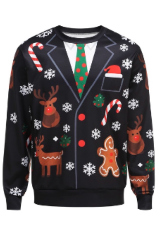 LMYOVE Ugly Christmas Sweatshirt for Women Men Funny 3D Printed Sweatshirt Adult, Unisex Ugly Pullover