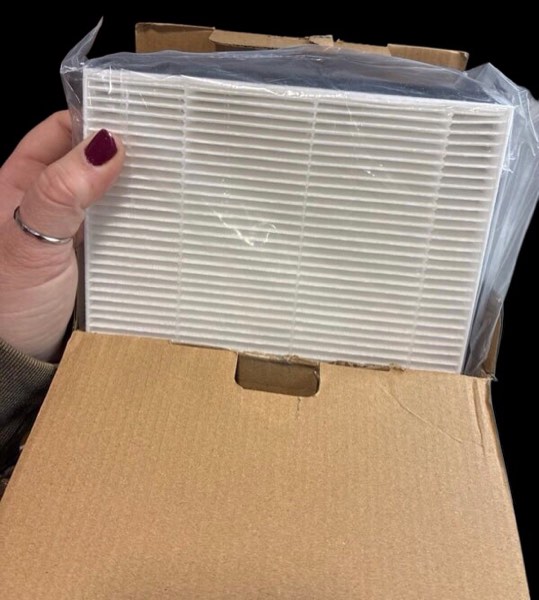 HEPA air filter replacement