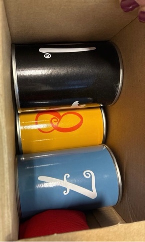 Halloween Carnival Bean Bag Toss Game Set with Tin Cans and Bean Bags