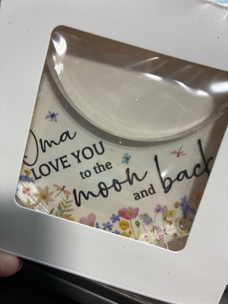Condition photo showing New/Like New for Gifts for Oma Delicate Oma Christmas Gifts from Grandkids Acrylic 5.0 x 5.0 Inches Christmas Thanksgiving Birthday Valentine's Day Gifts for Oma, Gifts Ideas for Oma Oma White