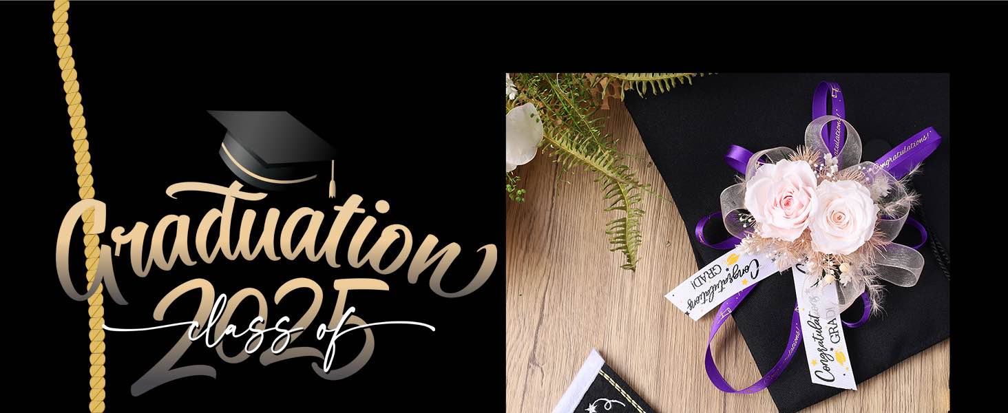 laribbons graduation ribbon 4 rolls 1" and 3/8" 20 yards ttl, purple and white gold congrats grad satin grosgrain ribbon for gift wrapping class of 2025 grad party lei making 1"+3/8" x 5 yards/roll 4 rolls-blue white