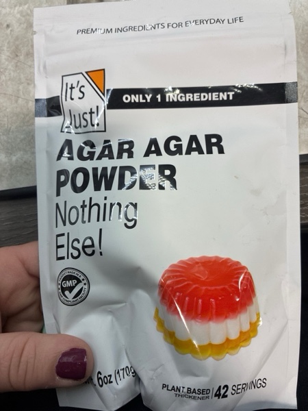 Condition photo showing New/Like New for It's Just - Agar Agar Powder 6oz, Vegan Gelatin Substitute, 100% Plant Based Thickener, Unflavored, Non-GMO