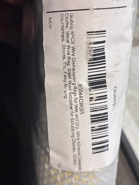 Condition photo showing New/Like New for Forggon12 Pcs New Upgrade 3-Layer Metal Dish Cloth, No Scratches and No Odor, Multipurpose Wire Dishwashing Rag for Wet and Dry, Kitchen Cleaning DishRags,Sinks,Dishes,Stove Top, Dimensions(7.08X8.86) 12pcs[three-layer Silver ] 7.08x8.86-12Pack