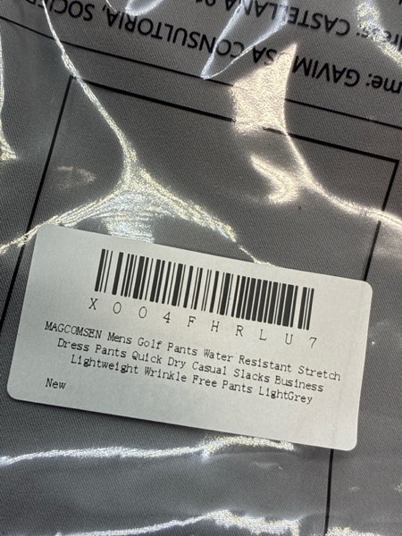 Condition photo showing New/Like New for MAGCOMSEN (40” W x 32” L) Men's Golf Pants Classic Fit, Stretch Water Resistant Quick Dry Flat Front Dress Pants with 5 Pockets