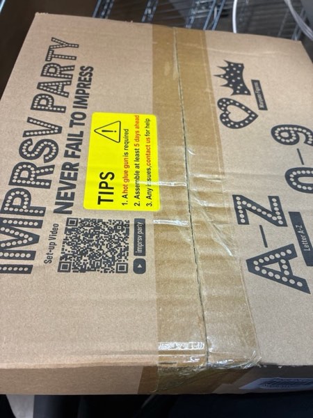 Light Up Marquee Numbers for Birthday Party Decorations, Mosaic Numbers for Balloons, Large Cardboard Balloon Frame, Birthday Party Blocks